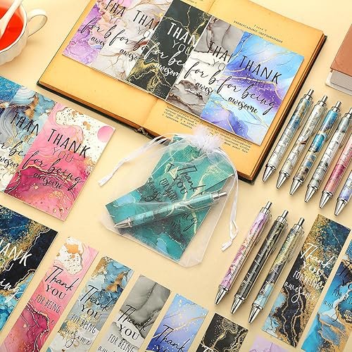 Miniatura 2 de Yeaqee El juego de 240 piezas de regalos de agradecimiento incluye marcadores de versículos de agradecimiento, marcadores de libros, bolígrafos de