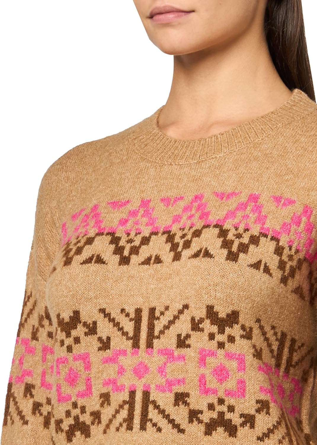 Lucky Brand Womens Fair Isle Crew Neck - Image 3
