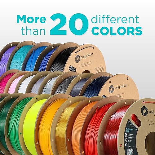 Miniatura 3 de Polymaker Filamento PETG de 0.069 in, filamento PETG fuerte para impresora 3D de 2.2 lbs, color azul oscuro, filamento de impresión 3D PETG azul de