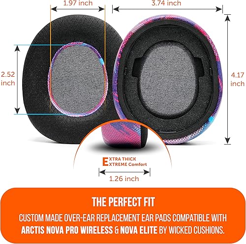 Miniatura 79 de WC Freeze Nova Pro Wireless - Almohadillas de gel refrescante para Arctis Nova Pro Wireless y Nova Elite (no se ajustan a otros modelos), por Wicked