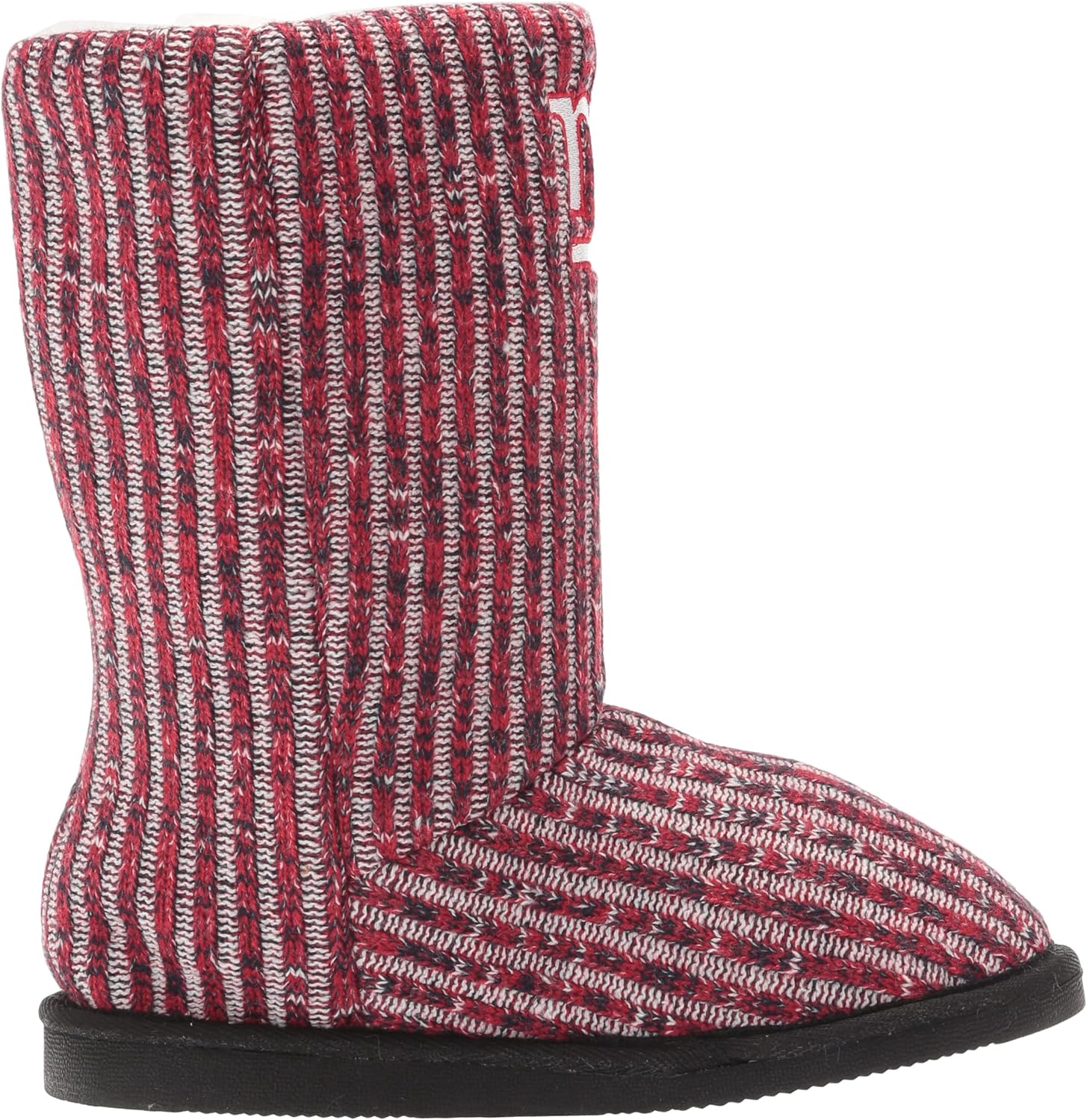 FOCO Women's NFL Team Logo Knit High End Colorblend Button Boots