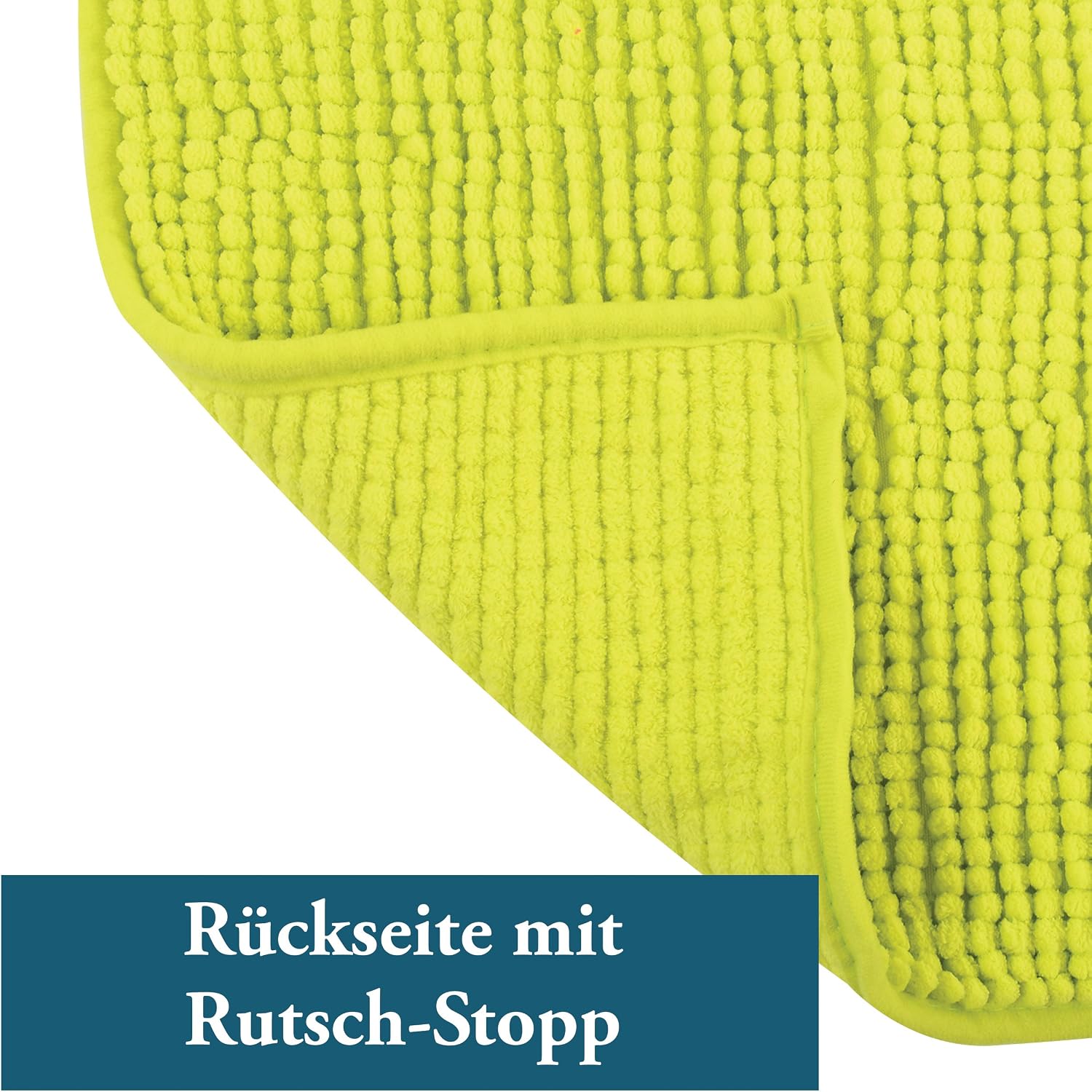 MSV Bath Mat, Green, 60 x 40, 40 x 60 cm (Rectangular) - Image 4