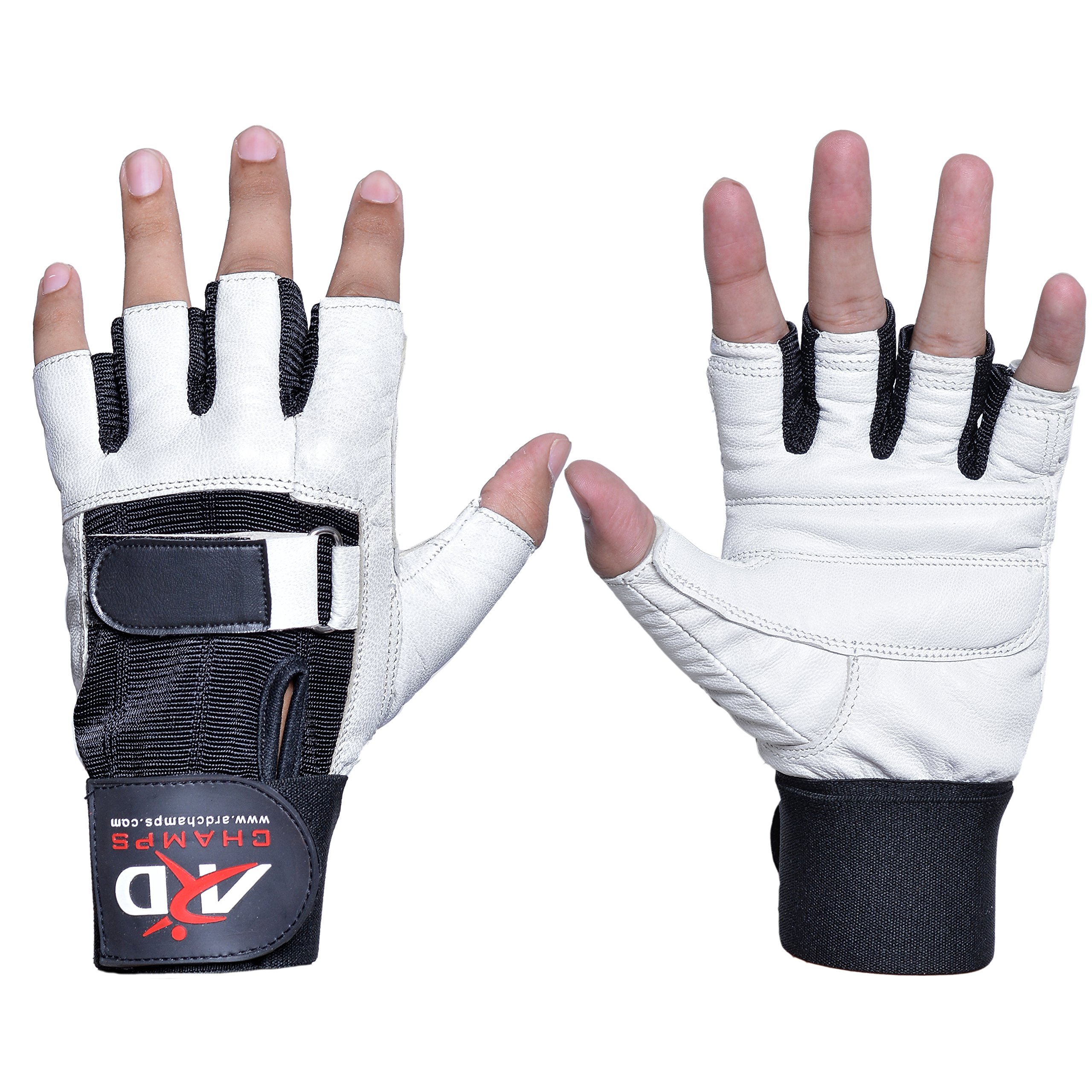ARD Heavy Duty Weight Lifting Gloves Gym Training Leather Padded Palm