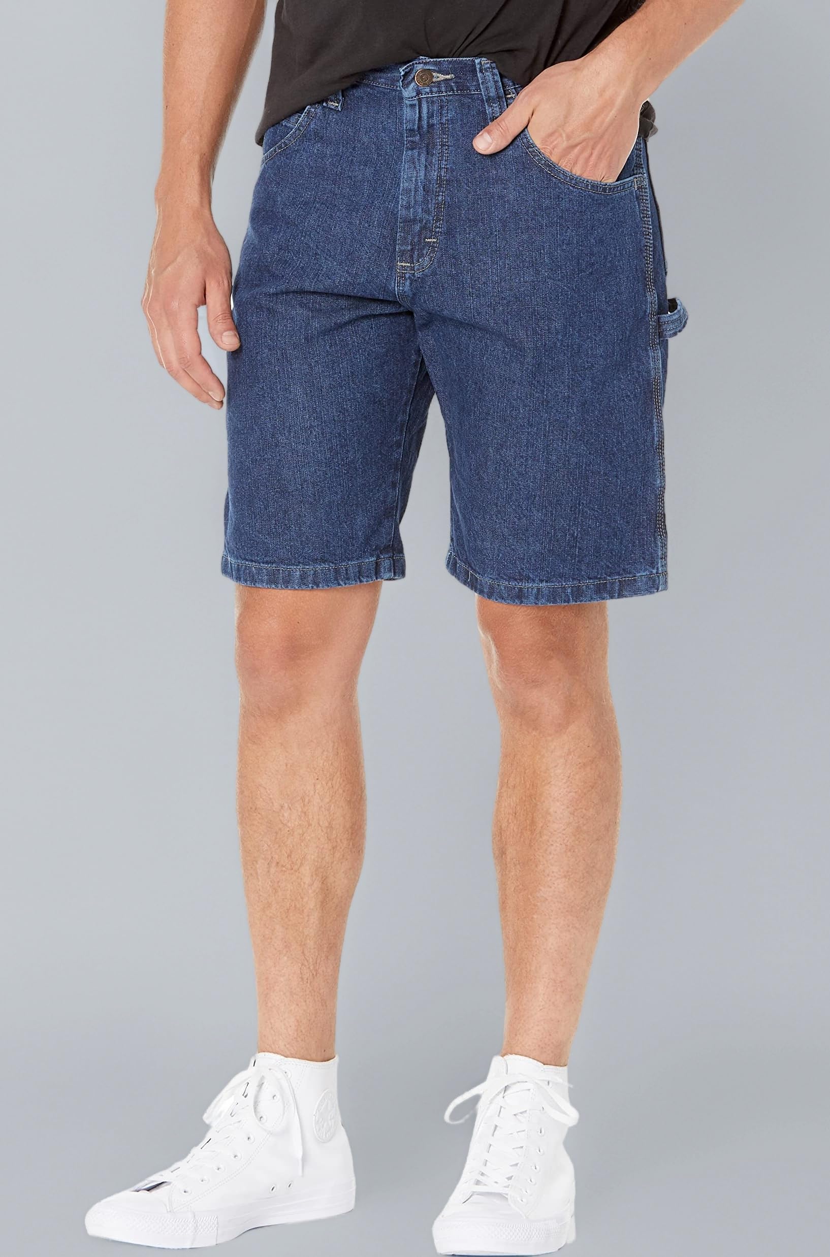 Wrangler Men's Authentics Classic Carpenter Short, Retro Stone, 32