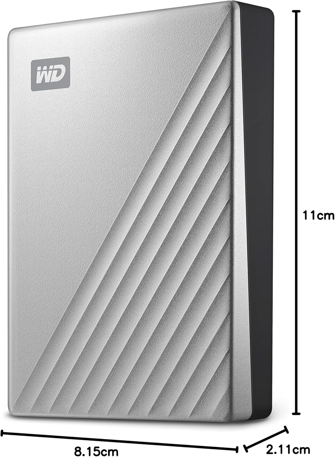 WD 4TB My Passport Ultra Disco Duro Externo Portátil, USB-C, USB 3.2 Gen 1/USB 3.0, Copia de seguridad y protección con contraseña, Formateado para Windows, Plata 7