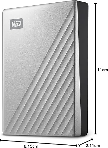 WD 4To My Passport Ultra, Disque Dur Externe Portable, USB-C, compatibilité avec PC, Xbox et Playstation, Boîtier métallique épuré - 6