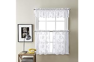 Curtainworks Sibella lace - Delicate and Elegant Lace Kitchen Curtains