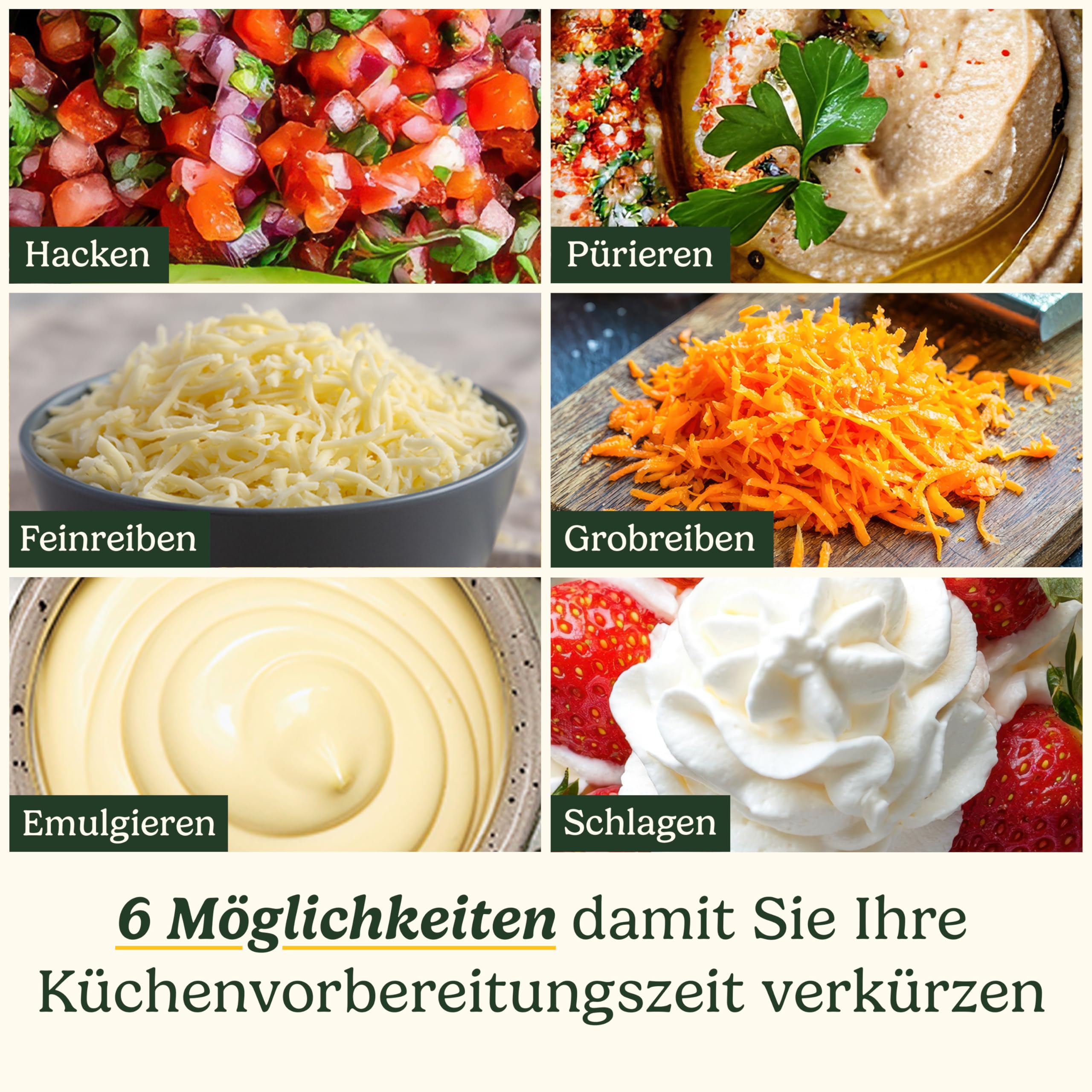 Cuisinart FlexPrep® 1,1L Küchenmaschine | All-in-One: Hacken, Raspeln, Pürieren, Schlagen | Edelstahlklinge, Wendescheibe & Schneebesenaufsatz | BladeLock™-System | Ein-Knopf-Bedienung & Pulsfunktion