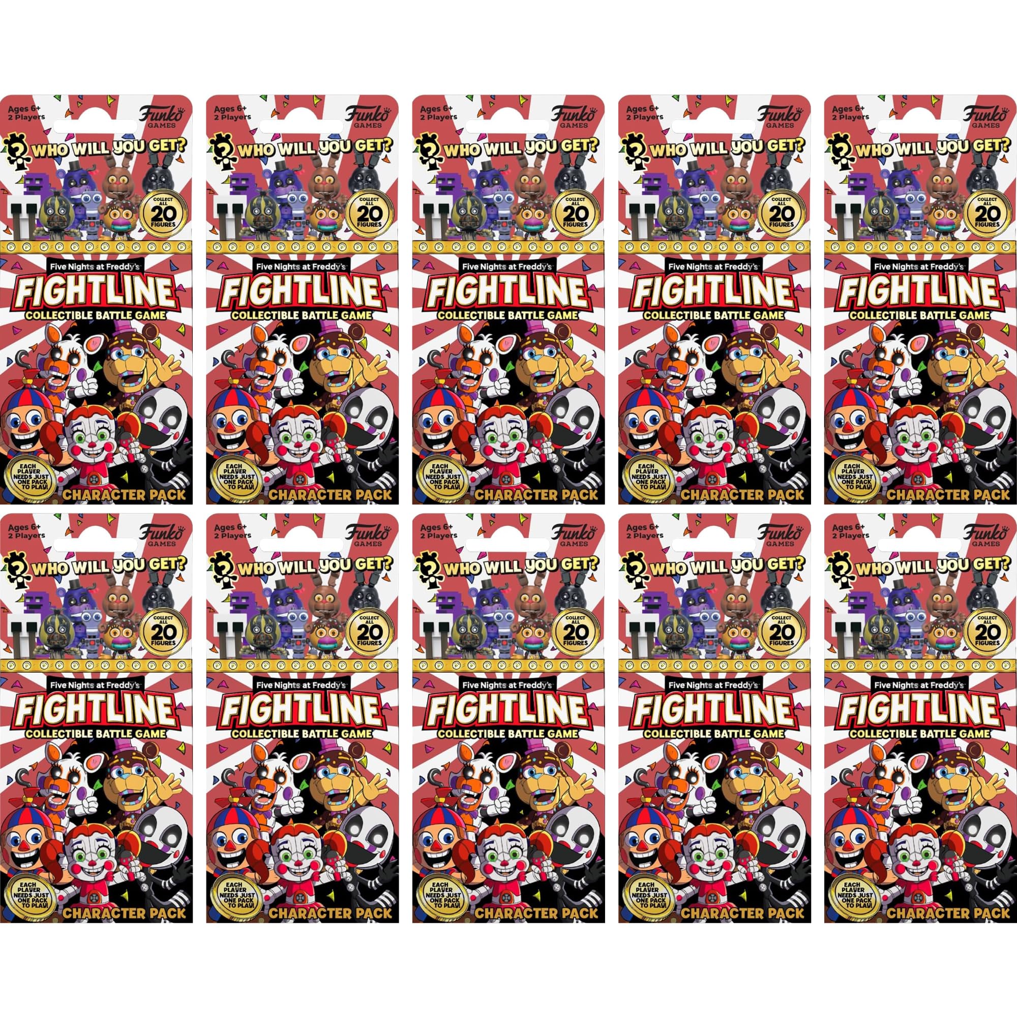 FUNKO GAMES Five Nights at Freddies Fightline - Battle Booster Pack of 10 — image 1