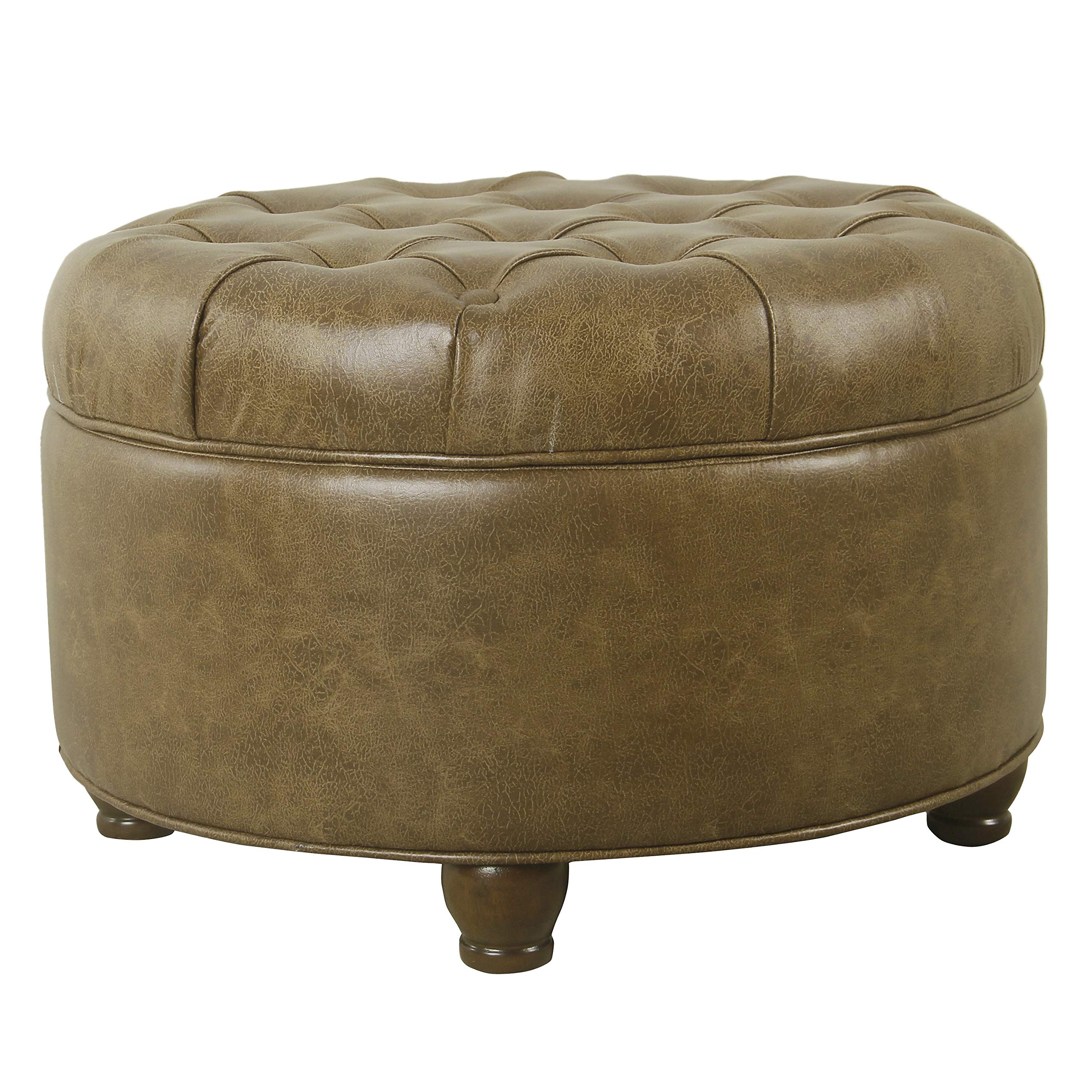 Amazon.com: Homepop Home Decor | Large Button Tufted Faux Leather 