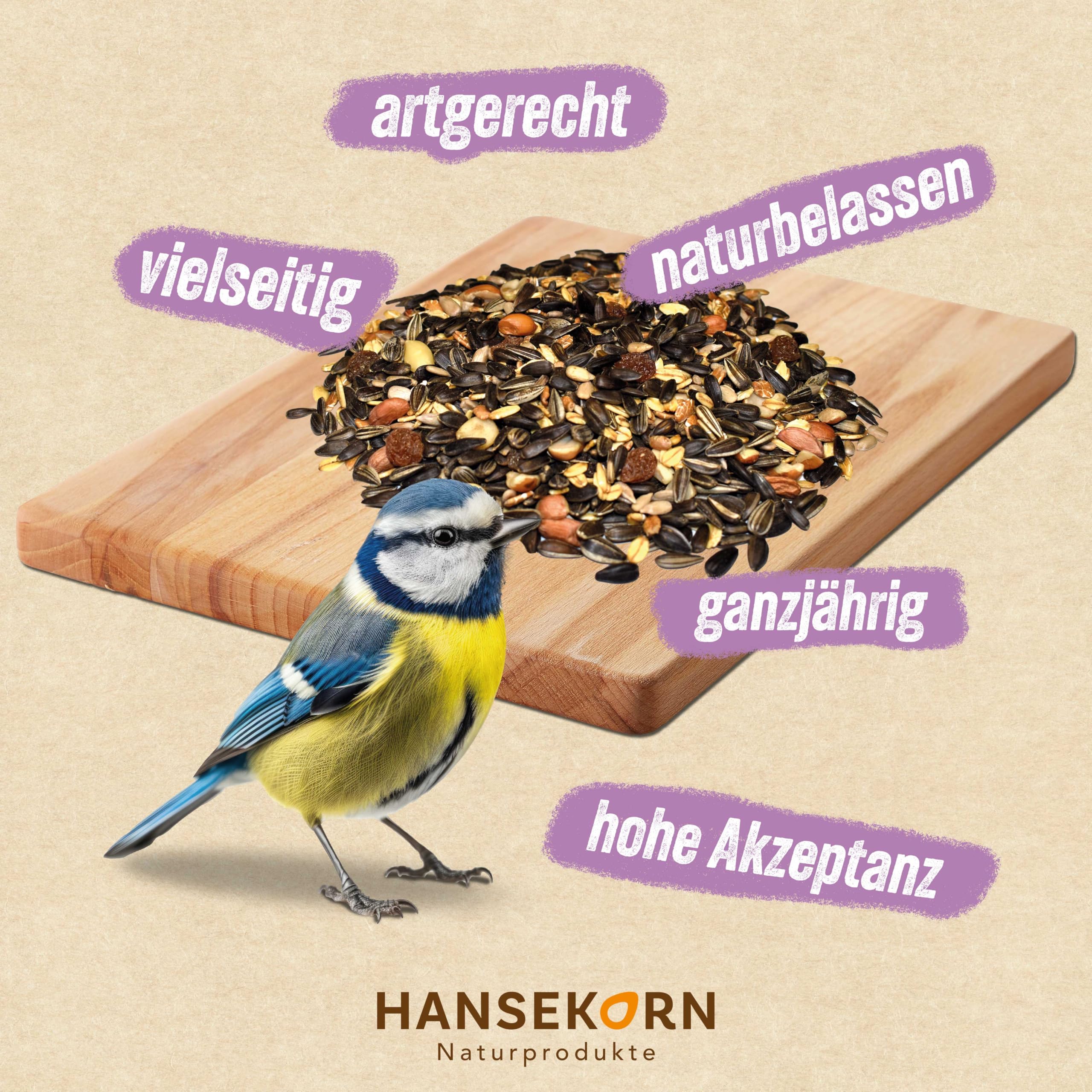 Vogelstark 18 kg Vogelfutter Körnermix Wildvögel ganzjährig mit Sonnenblumen