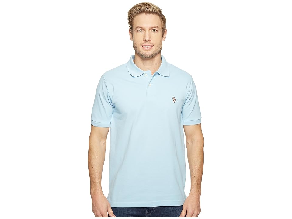 

U.S. POLO ASSN. Solid Cotton Pique Polo with Small Pony (Polo Carolina) Men's Short Sleeve Knit