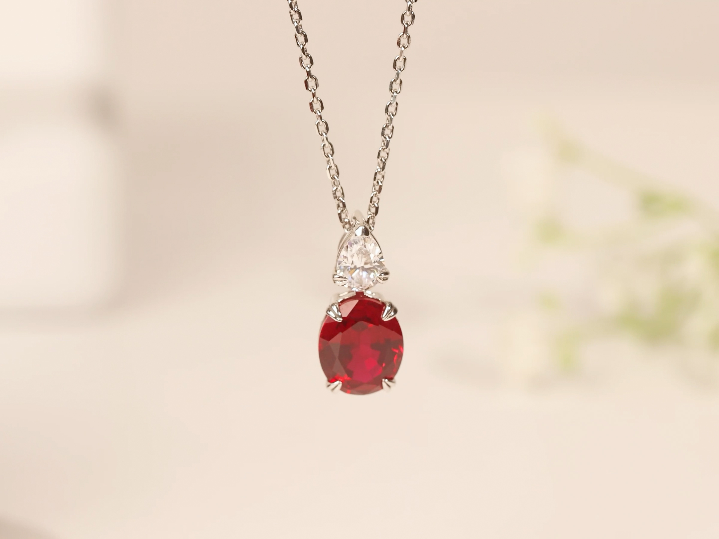 Amazon.com: StiloVero Ruby Necklace for Women – 4.8ct Lab-Grown