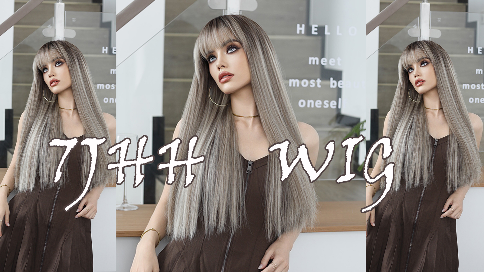 【Monday7101】NAVANA WIG ブラウン ロングストレート Monday7101】NAVANA WIG ブラウン ロングストレート Monday7101