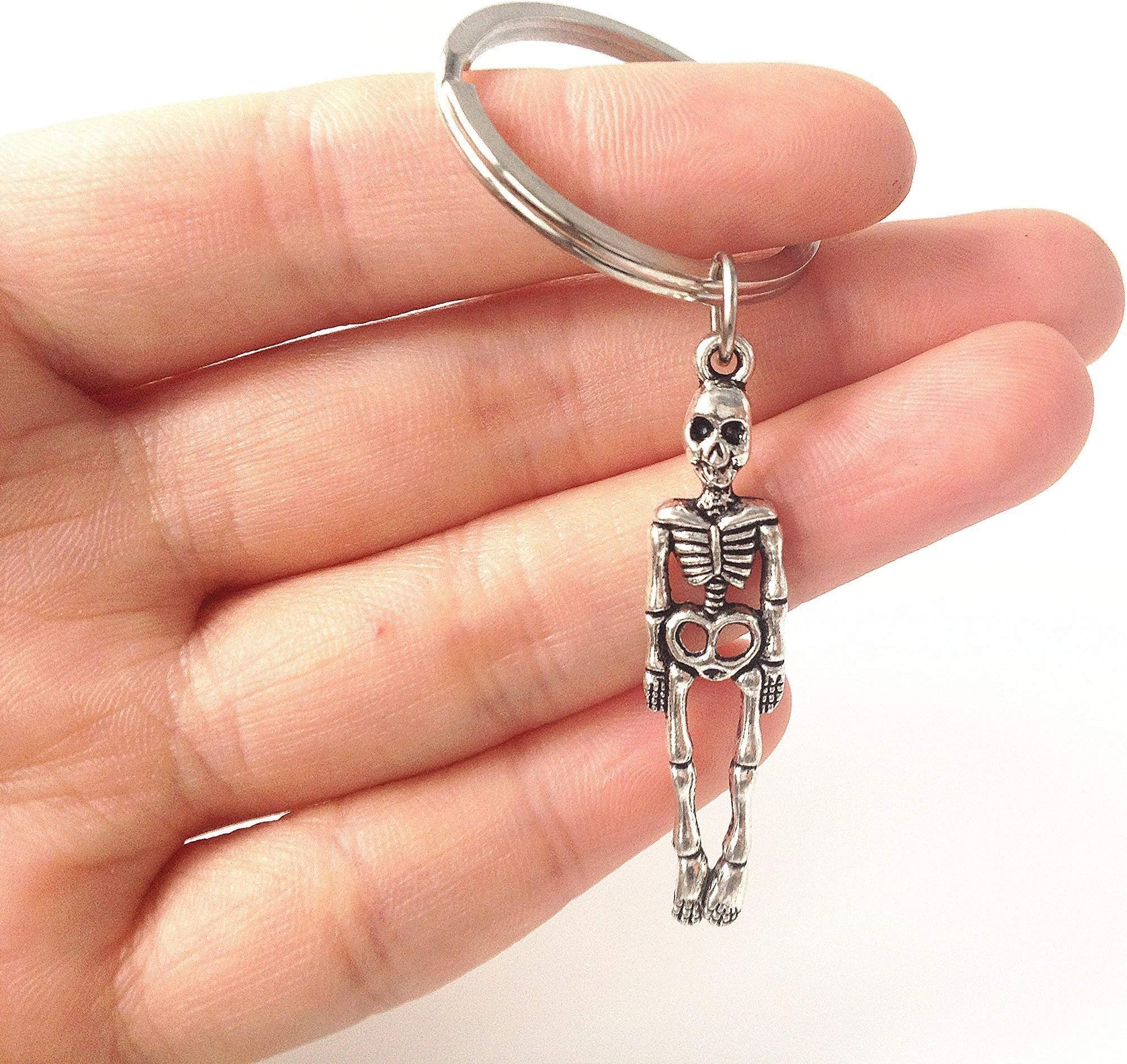 Skeleton Keychain,halloween keychain,skull keychain