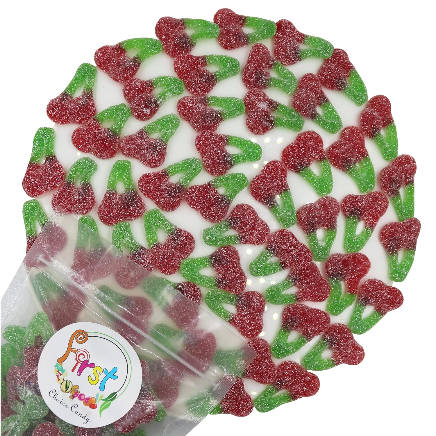 FirstChoiceCandy Sour Twin Cherries (2 Pound (Pack of 1))