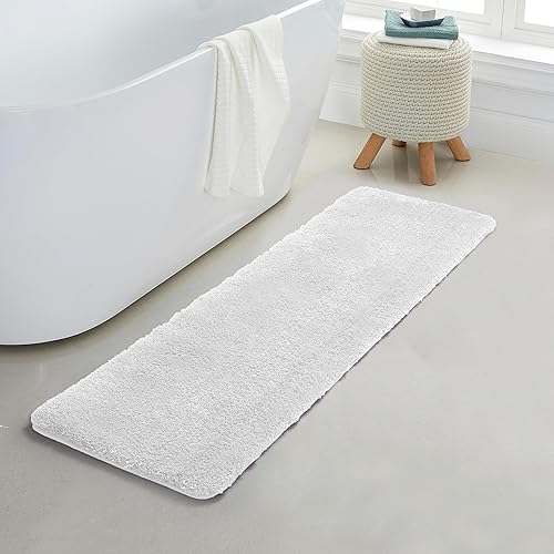 Miniatura 78 de YHF - Alfombras de baño de 20 x 32 pulgadas, extra gruesas y suaves, de microfibra peluda, lavables a máquina, alfombras de baño absorbentes, tapete