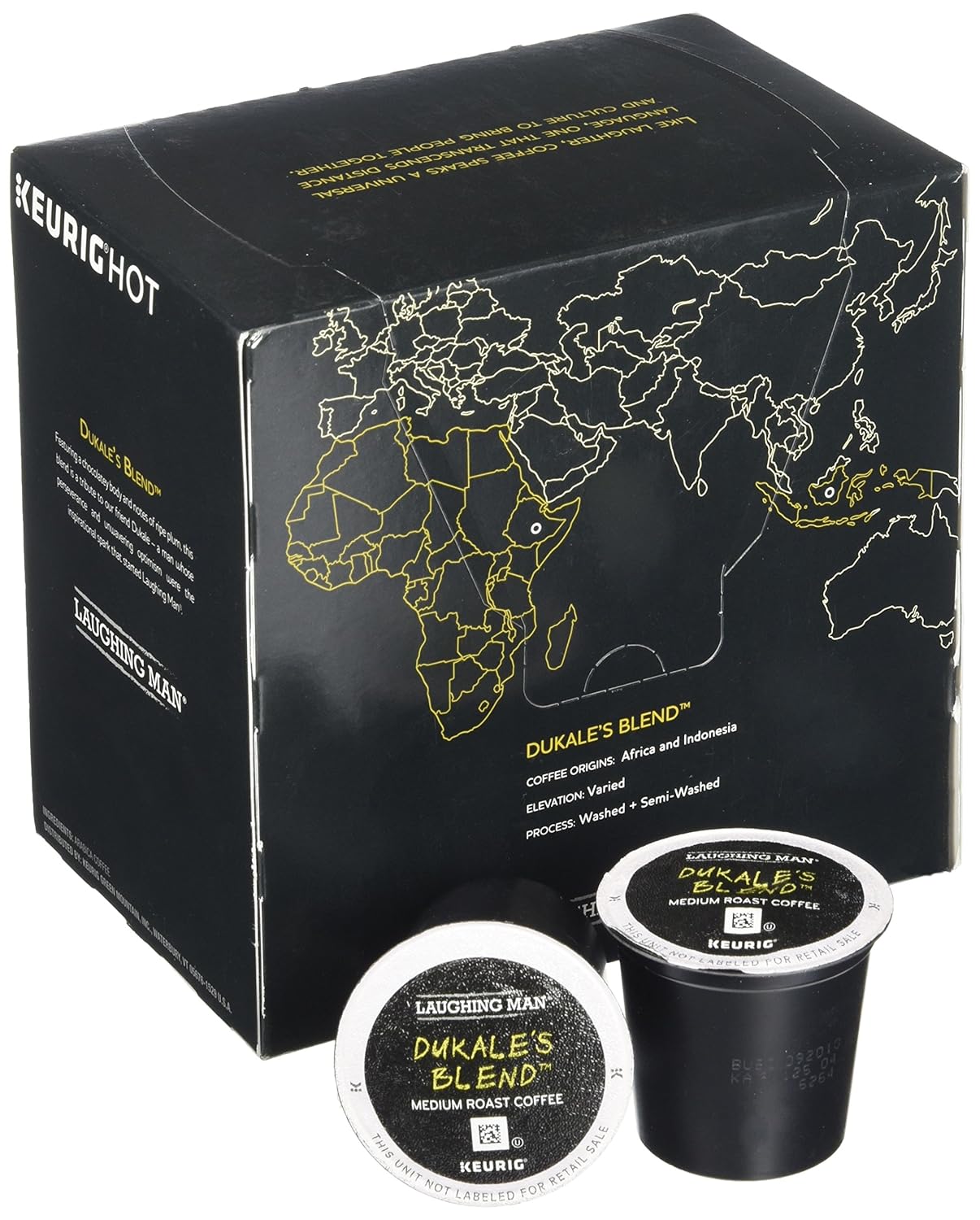 Laughing Man Dukale's Blend Coffee K-Cups (16 K-Cup Pods)