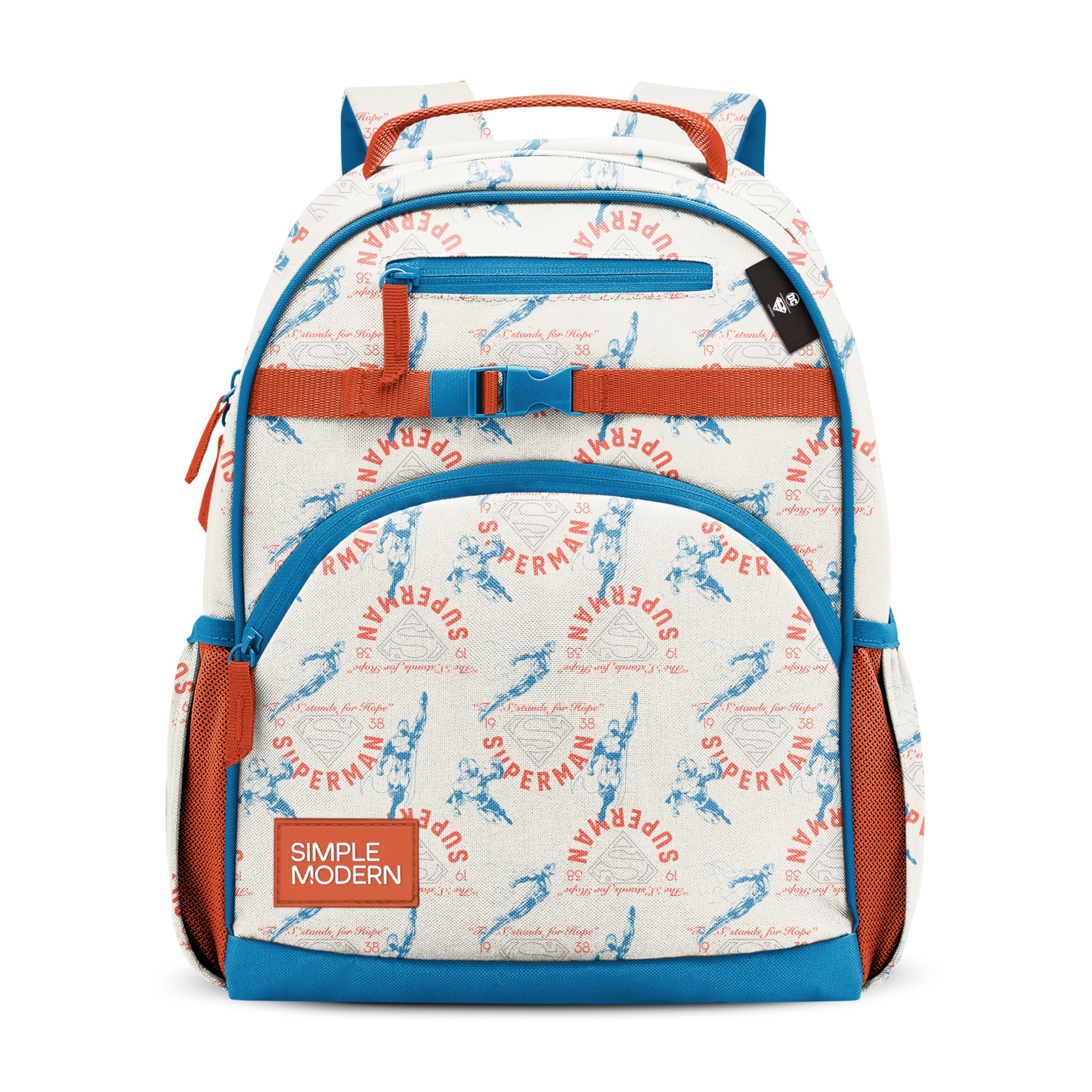 Simple Modern Medium DC Comics Superman Toddler Backpack for School Girls and Boys | Kindergarten Elementary Kids Backpack | Fletcher Collection |