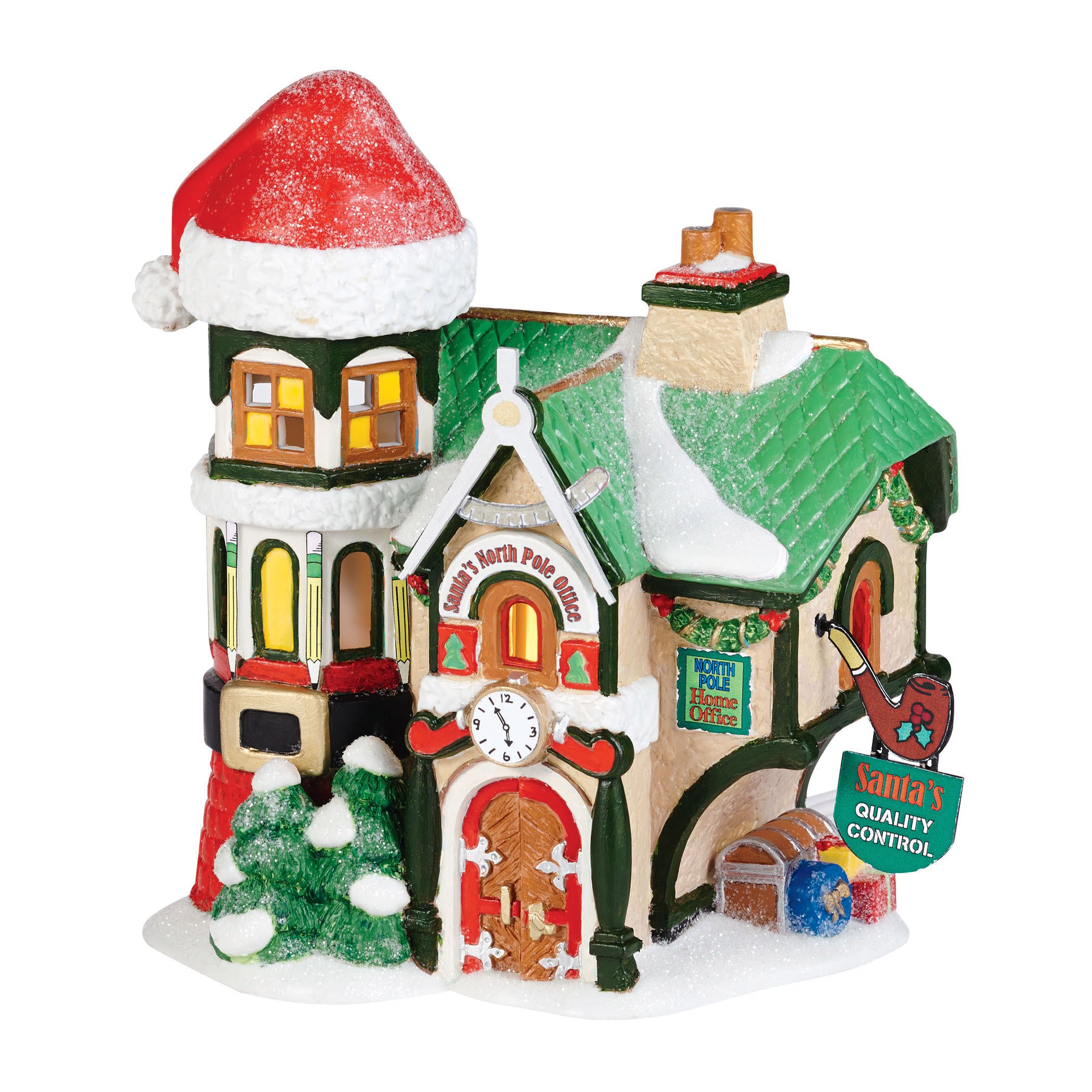 Amazon.com: Department 56 North Pole Village Santa's Office