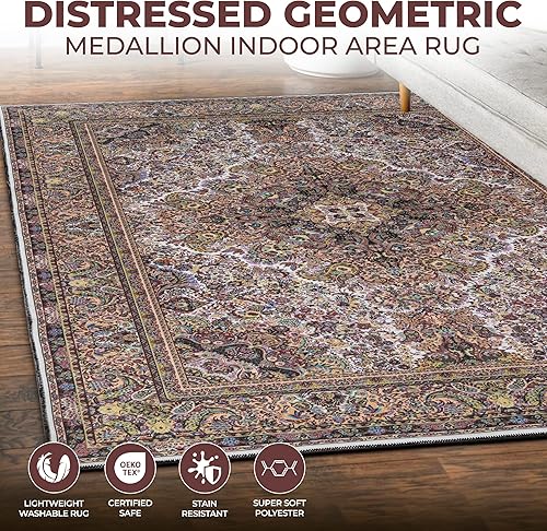 Miniatura 3 de Superior Alfombra de área grande para interiores, parte trasera de algodón, para niños o mascotas, entrada, sala de estar, cocina, dormitorio,