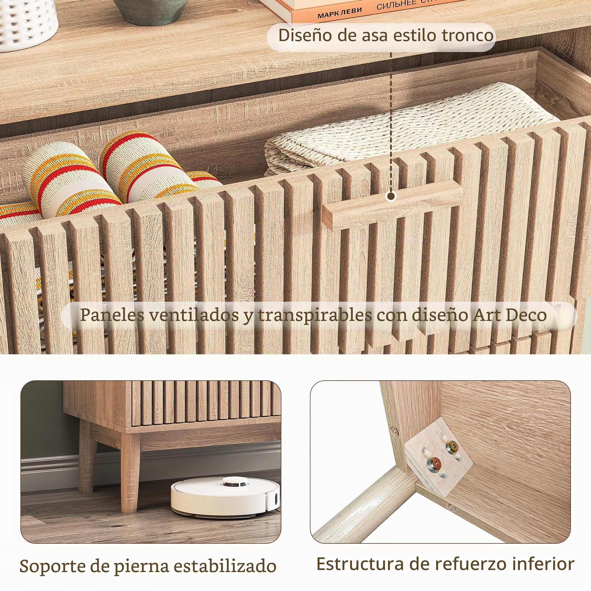 Cómoda con 4 cajones, cómoda para dormitorio, cómoda moderna, cómoda de madera con asas, aparador, cajonera de almacenamiento para pasillo, salón, dormitorio