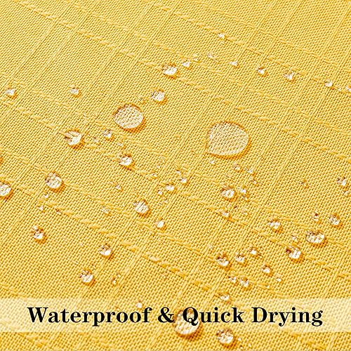 Miniatura 10 de Kevin Textile Fundas de cojín decorativas impermeables para exteriores, resistentes al agua, para tienda, patio, jardín, sofá, paquete de 2, 20 x 20