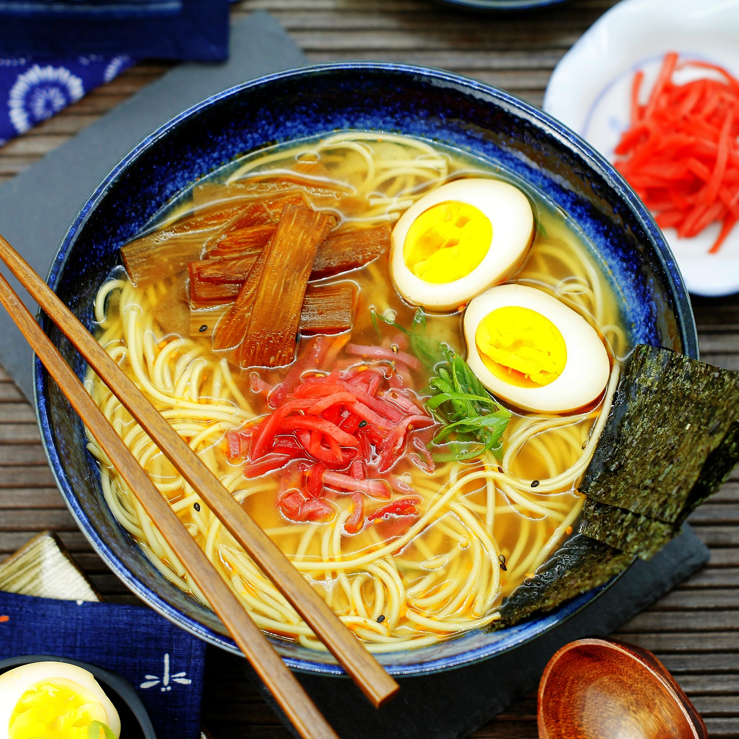 Miso Ramen Kochset für japanische Nudelsuppe 8 Portionen 9-teilige DIY Ramen Box