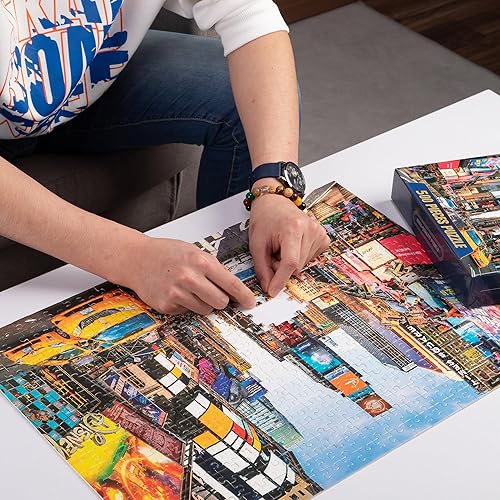 Miniatura 2 de Rompecabezas de 1000 piezas para adultos, juego familiar, ciudad de Nueva York, 27 x 20 pulgadas, actividad familiar desafiante perfecta para noches
