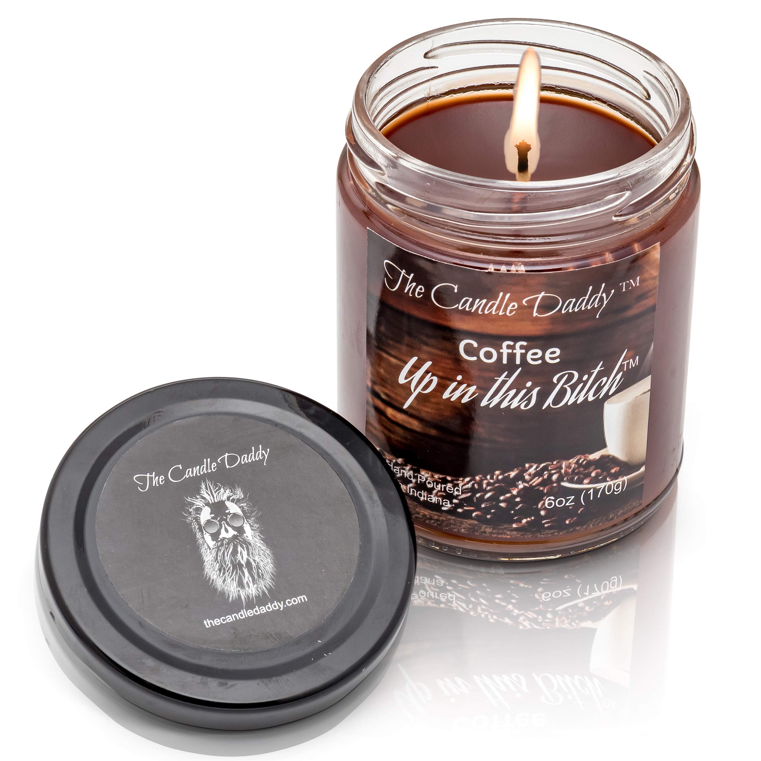 The Candle Daddy Duftkerze Coffee Up in This Bitch, Kerzen, 170 ml, handgegossen in Indiana