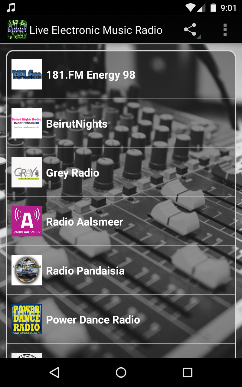 Live Electronic Music Radio App on Amazon Appstore