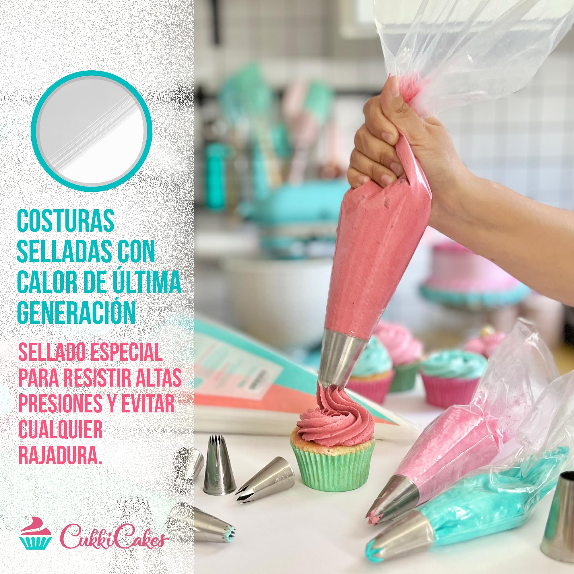 600 Mangas Pasteleras Desechables Profesionales (Tamaños: 30/40/47/53cm) - 100% Reciclables – Capa Extra Gruesa (0.08mm)