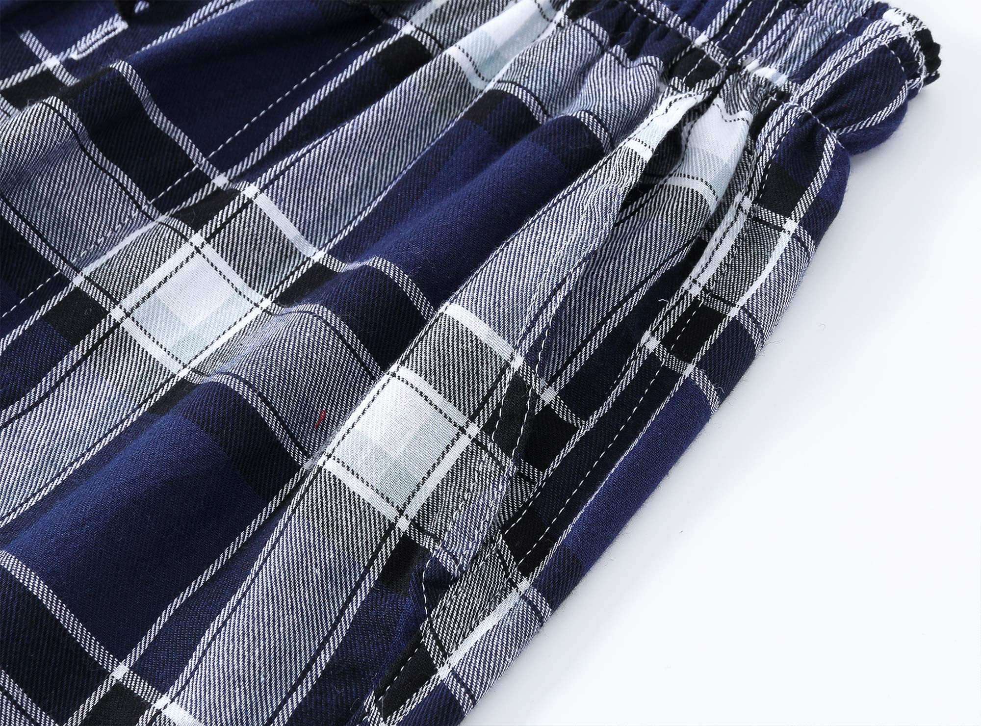 AIRIKE Mujer Pantalón de Pijama Largos Algodón Patalones a Cuadros Suaves