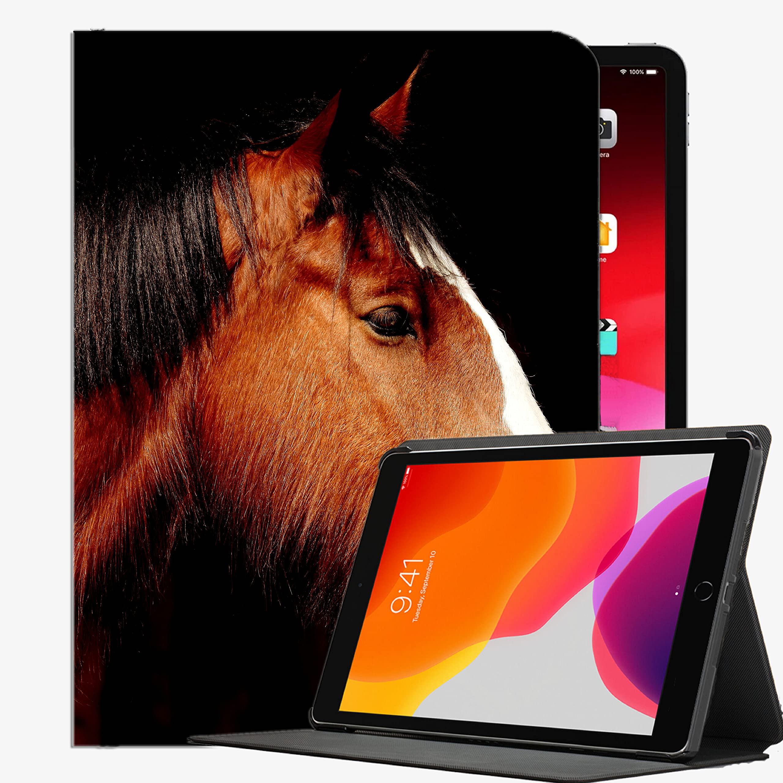 For iPad Air2 9.7 inch Case Cover,Sharma Horse Brown Case Slim Shell Cover For ipad Air2 9.7 inch