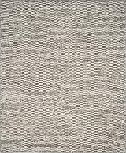 Miniatura 3 de Safavieh Natura Collection NAT620C Alfombra de área, de 9 x 12 pies, plateada, lana, hecha a mano, ideal para zonas de alto tráfico en sala de