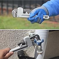 Vista 7 de HFS (R Llave de tubo recta de aluminio resistente (10 pulgadas)