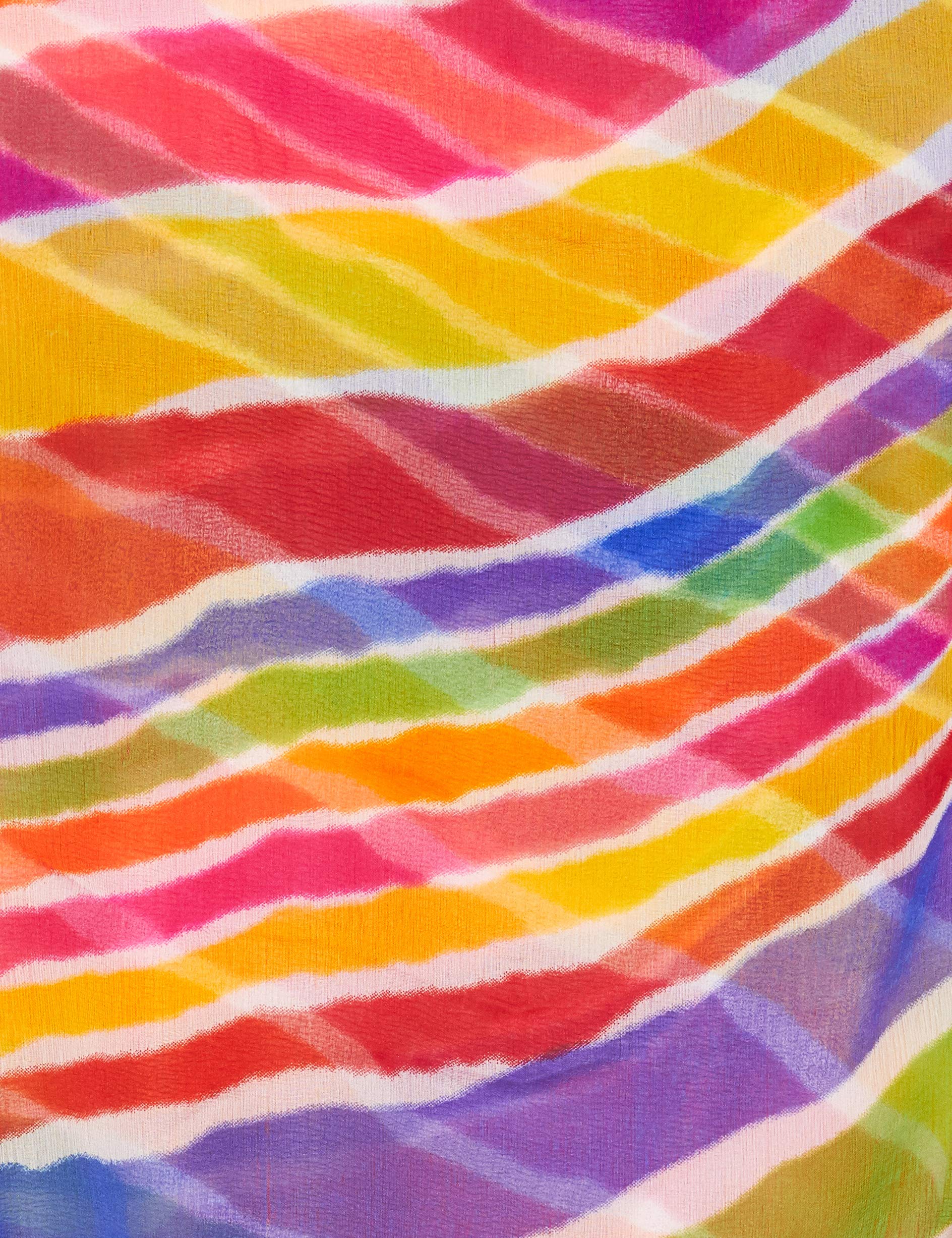 Weavers Villa Printed Polycotton Muticolored Dupatta, Scarf, Stole, 2.10 Mtrs