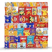 Vista 1 de Surtido surtido de galletas envueltas individualmente que incluye galletas y paquete de bocadillos de queso, mantequilla de maní, lanza, ritz