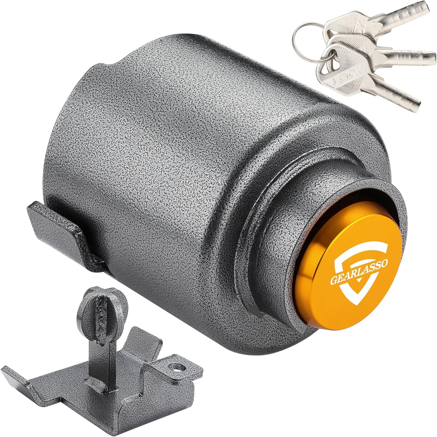 Heavy Duty Trailer Hitch Locks Fits 2" Couplers, Upgraded Anti Theft Trailer Tongue Lock Secure with Coupler and Safety Chain, Trailer Lock for RV Camper Trailer Truck Pickup Boats