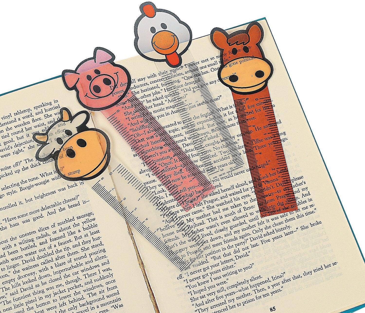 Oriental Trading 12/3777 Ruler Bookmarks, Multicolour