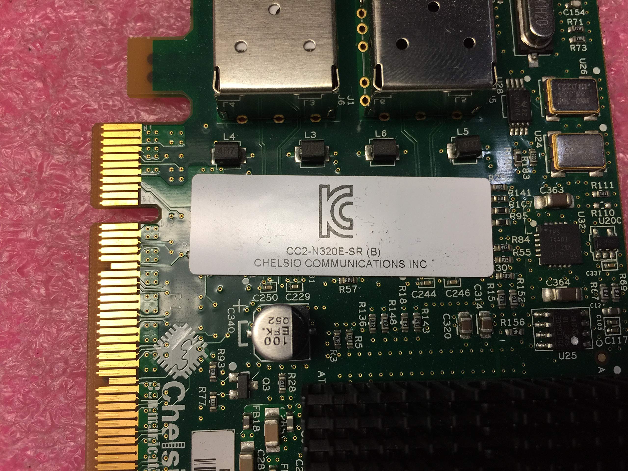 Scheda Di Rete Chelsio N320-SR 10 Gb, Doppia Porta PCIe Ethernet Con 2 SFP, Usata Ma In Buone Condizioni