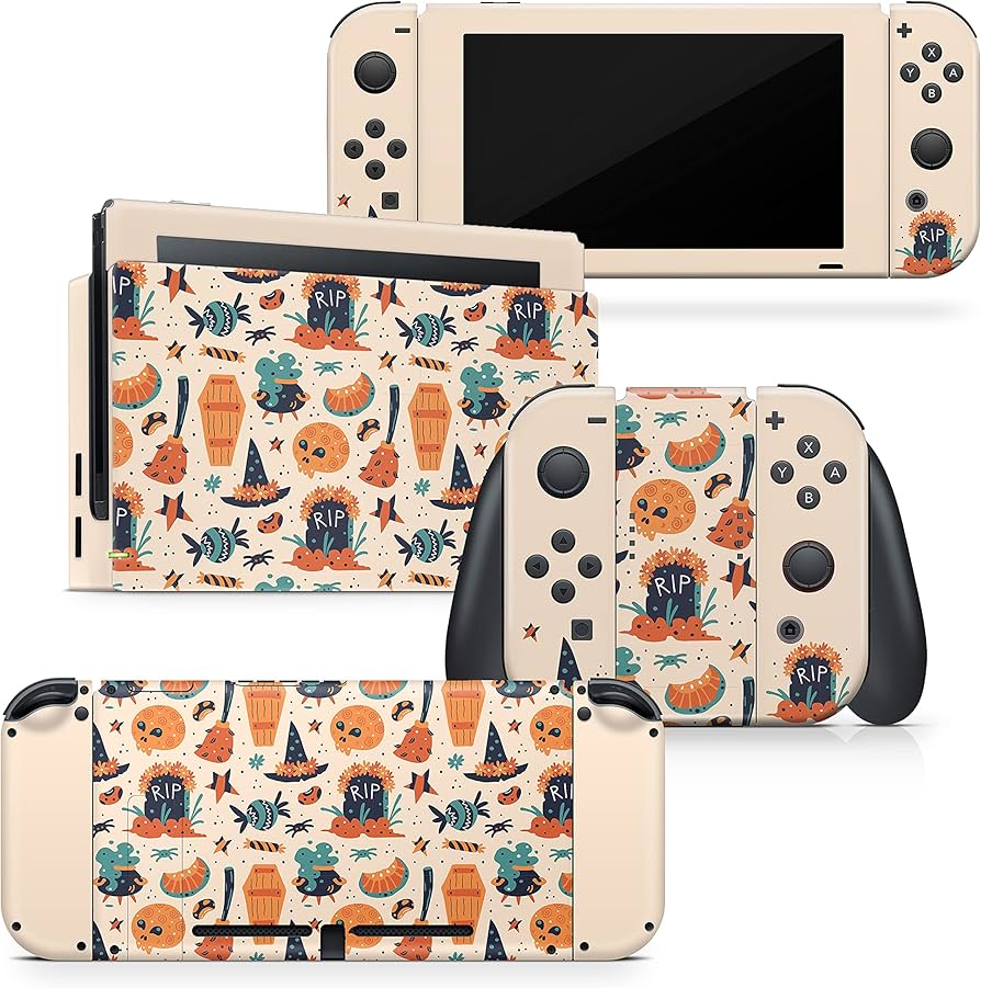 Amazon.com: Acky Design Spooky Halloween Nintendo Switch Skin Wrap