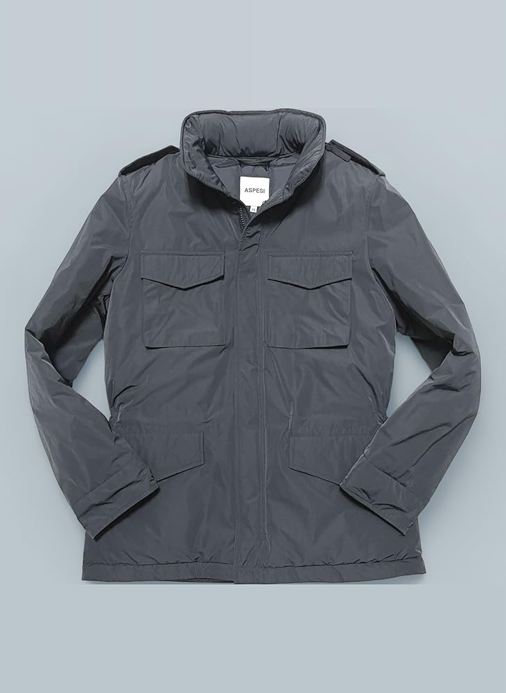 【良品】ASPESI パッカブルMINIFIELD VENT M65 L ASPESI アスペジ フィールドジャケット/パッカブルナイロン