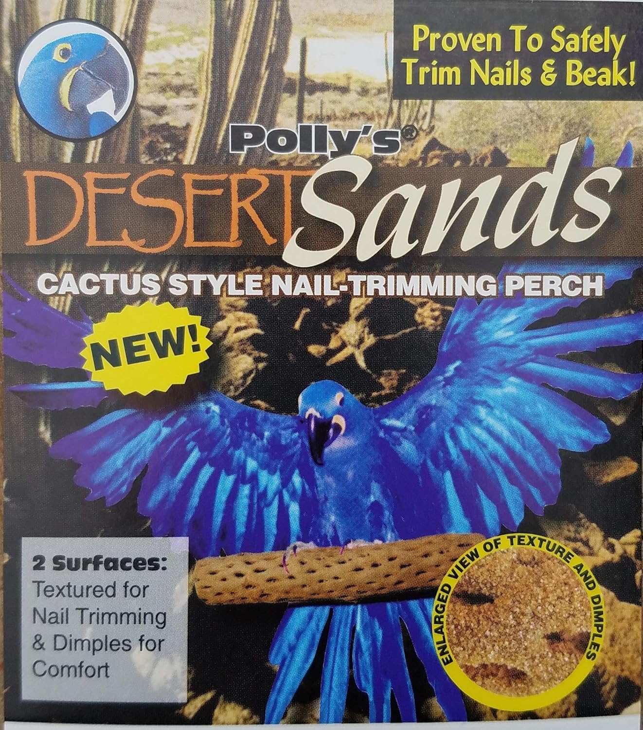 Polly's Desert Sands Bird Perch, Green, Large