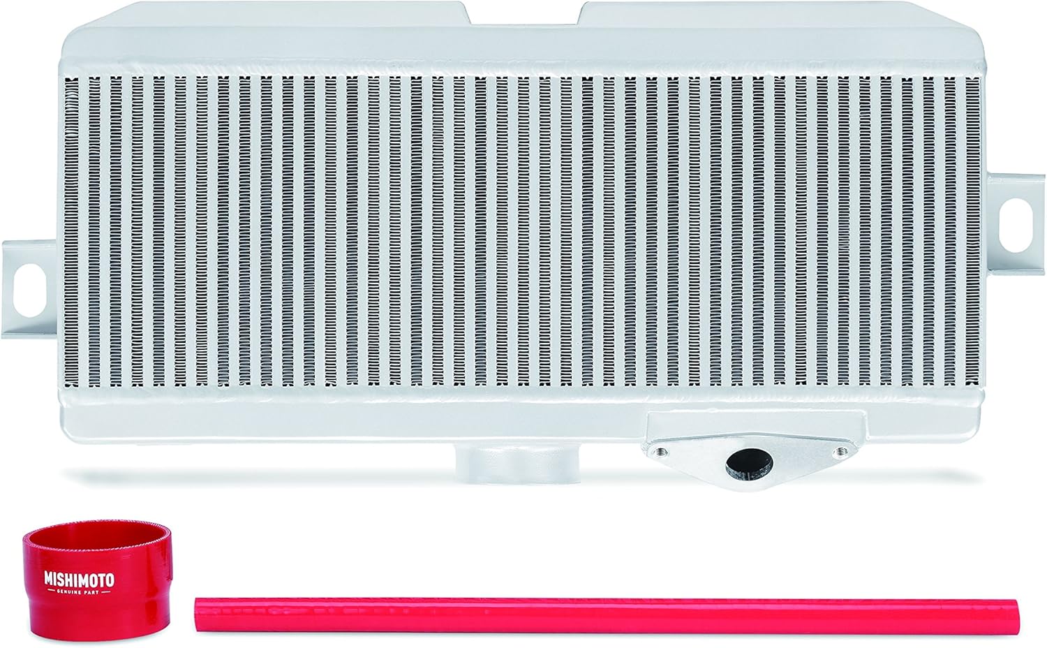 Mishimoto MMTMIC-STI-08SLBK Top-Mount Intercooler Fits Subaru STI 2008-2014 Silver Cooler, Black Hose