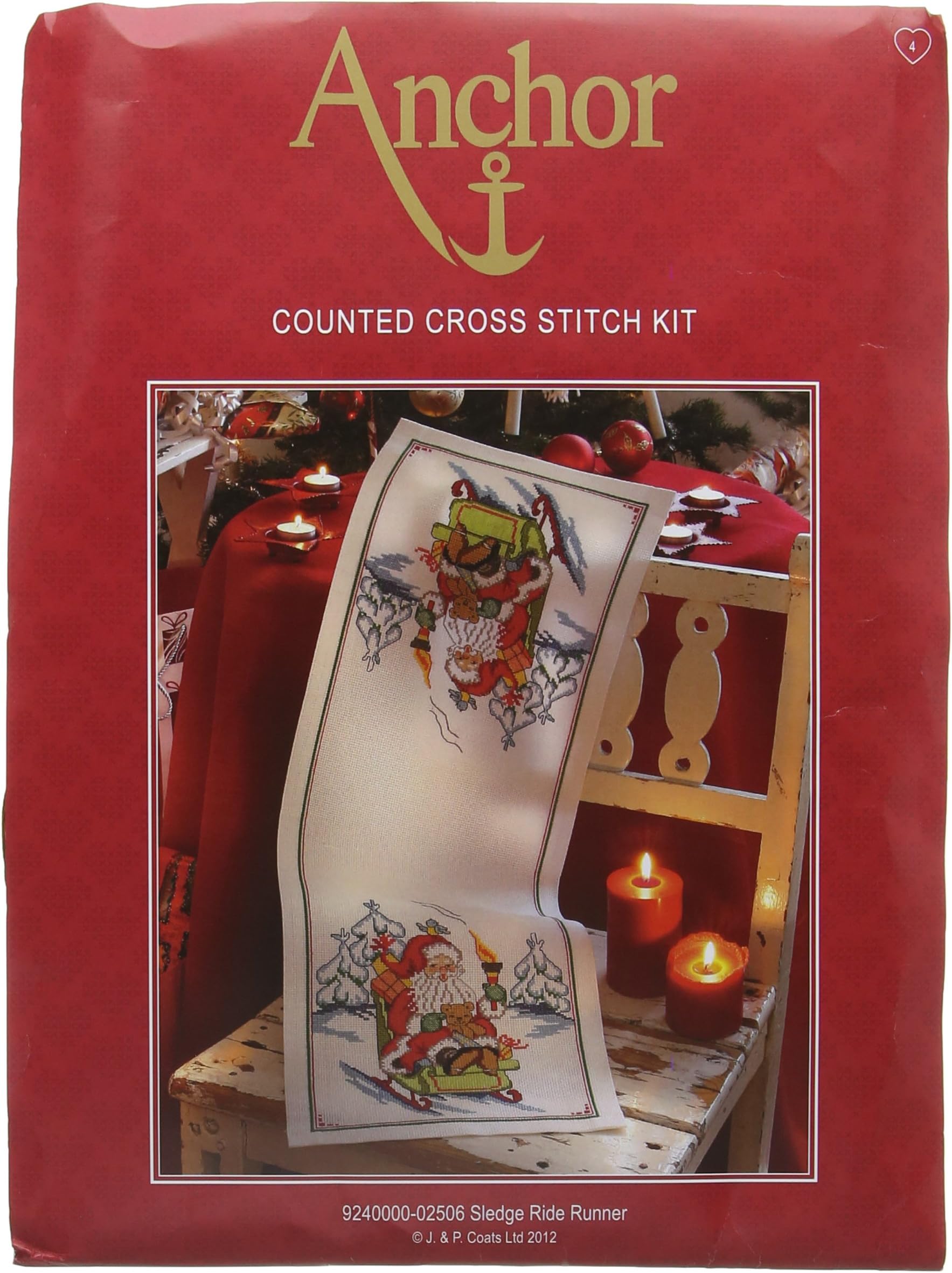 Anchor Cross Stitch Sledge Ride Runner