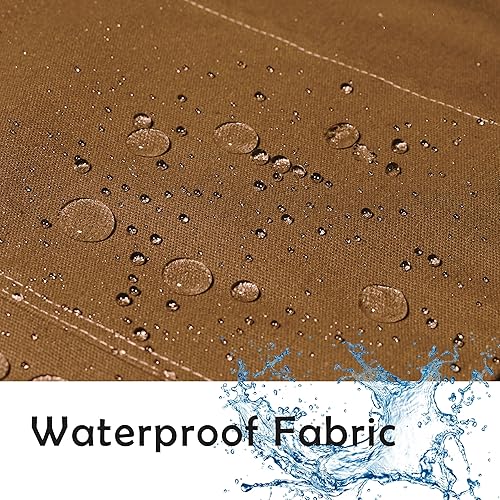 Miniatura 7 de Professional Unisex Chef Apron Cross-Back, Large Pockets, Water-Resistant Cotton Canvas