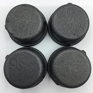 Black Cast Iron Pipe Fitting Cap Suitable for Vintage Shelf Support DIY Pipe Decoration Furniture Safety Decorative Cap (pack of 4) (3/4 inch)