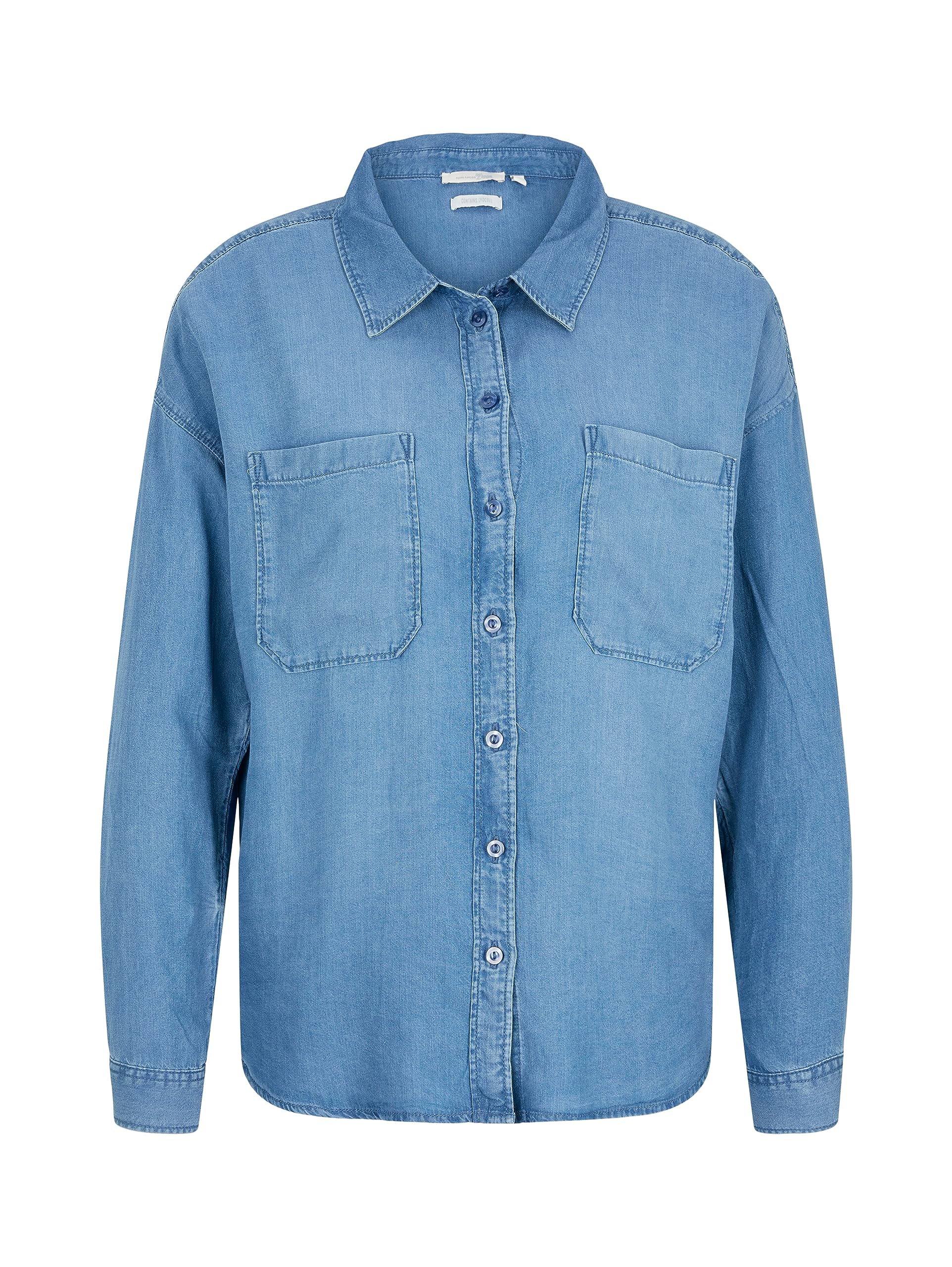 TOM TAILOR Denim Tencel Denim Camicia da Donna
