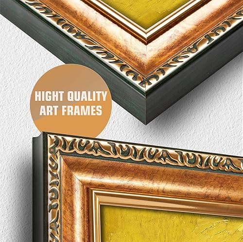 Miniatura 541 de A&T ARTWORK The Starry Night de Vincent Van Gogh. Tamaño del marco: 36 x 30 pulgadas, tamaño de la imagen: 30 x 24 pulgadas, reproducciones clásicas